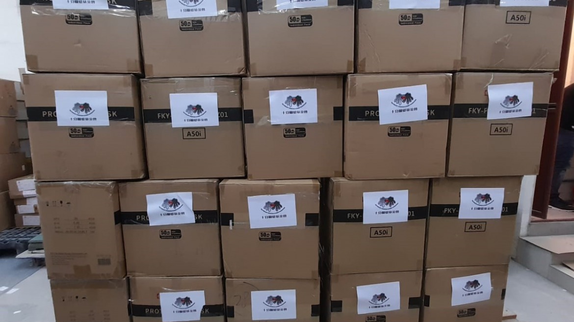 Donation of prevention supplies-534,000 masks