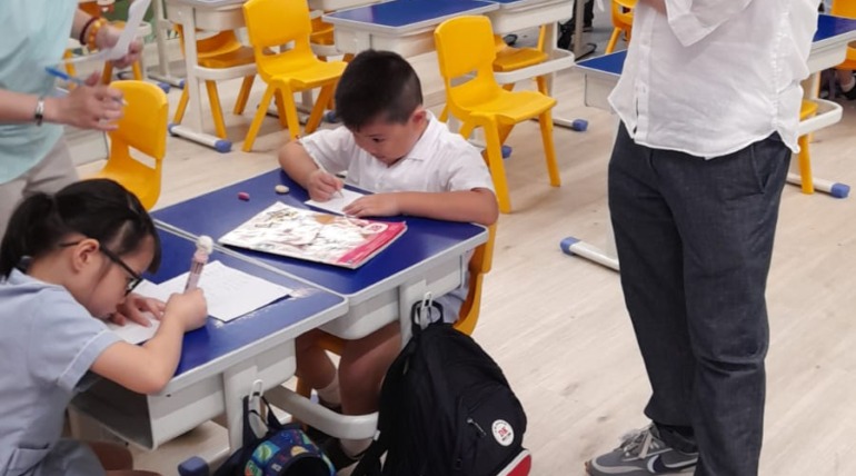 Routine visits by the Ten Percent Donation Scheme Foundation – go to the campus and accompany the children as they grow